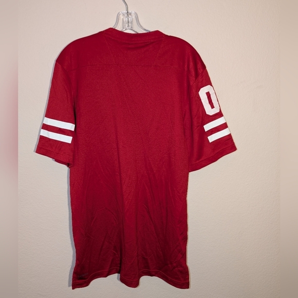 Adidas Women’s Nebraska Cornhuskers Red Football Jersey Blank Large New MSRP$120 - Picture 5 of 5
